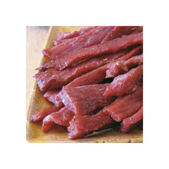 Hi Mountain Jerky Cure And Seasoning Variety Pack #2 | Image Showing Made Jerky On A Serving Dish.