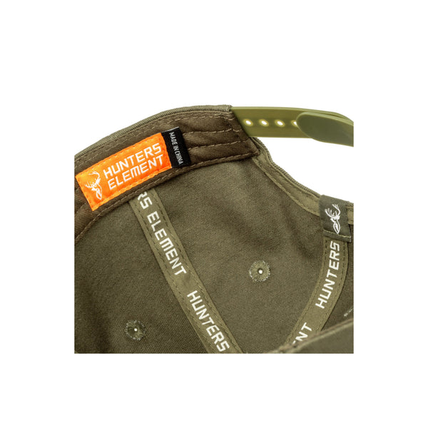Forest Green | Hunters Element Kids Royal Stag Cap Image Showing View Of The Inside Of The Cap.