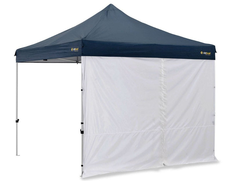 White | Oztrail 3.0M Gazebo Solid Wall with Center Zip