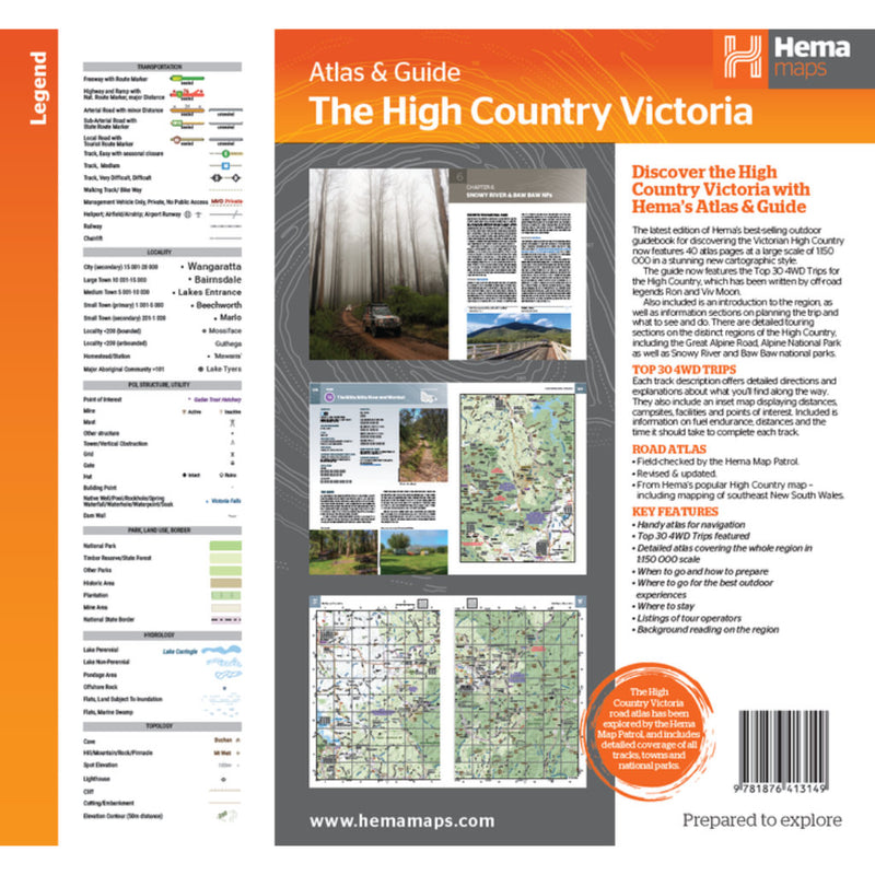 Hema Atlas & Guide The High Country Victoria