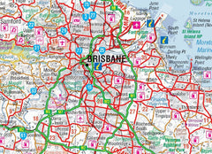 Close up of Brisbane CBD and Through Roads