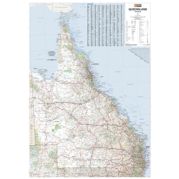 Full state map side open