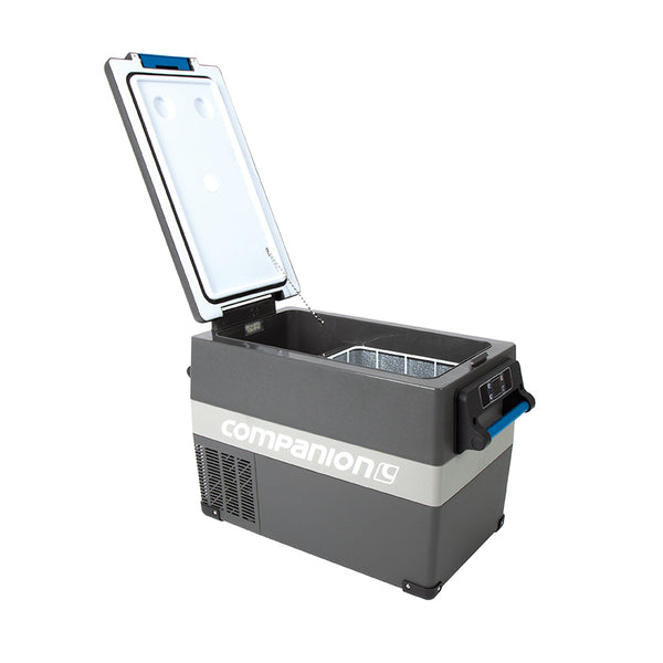 Grey | Side view with lid open