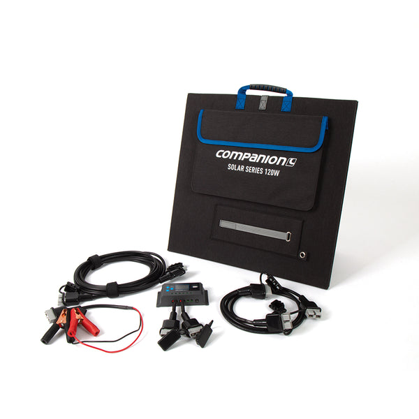 Companion 120W Solar Charger. Kit inclusions