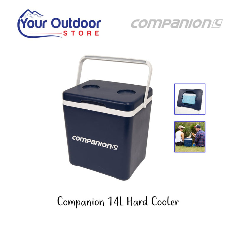 Blue and White | Companion Hard Cooler 14L. Hero