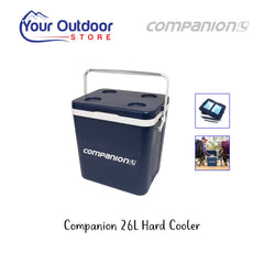 Blue and White | Companion Hard Cooler 26L. Hero Image 