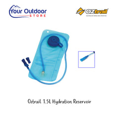 Oztrail Hydration Reservoir. Hero image with title and logos