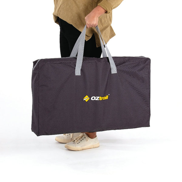 Carry bag being held