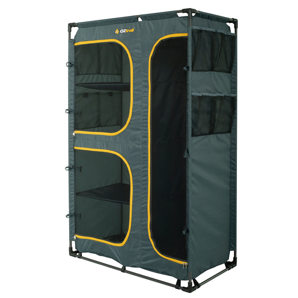 Wardrobe angled to chow front access and side pockets