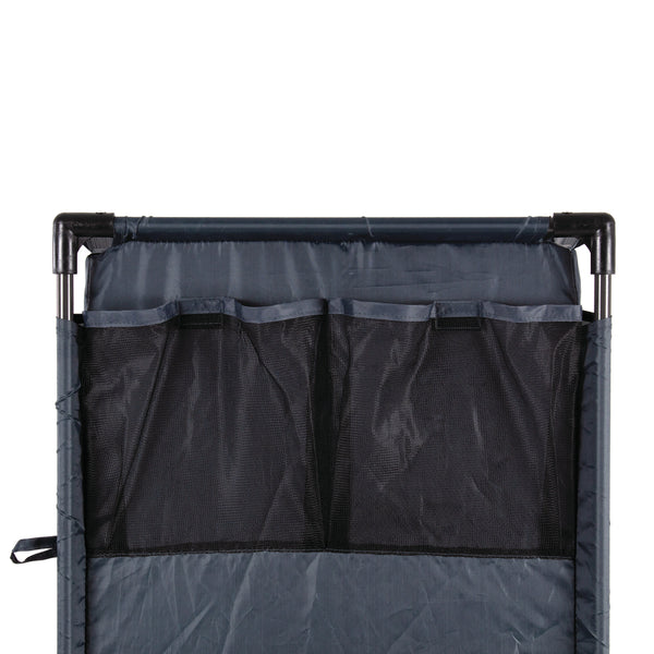Close up of mesh side pockets
