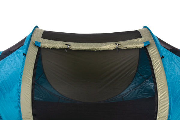 Inner tent with door rolled up
