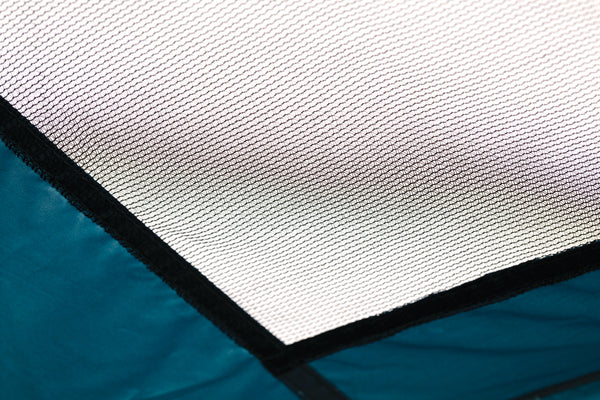 Close up of mesh and seams