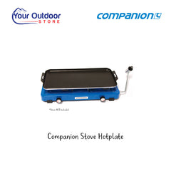 Companion Stove Hotplate. Hero image with title and logo