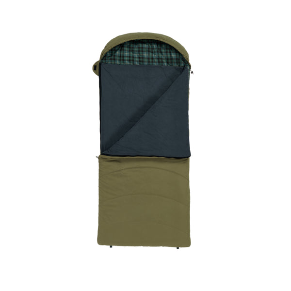 Jindabyne Sleeping Bag Open Showing lining. 