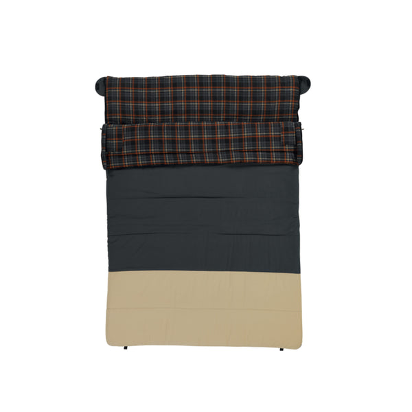 Sides Unzipped and Folded Down Showing Flannelette Lining. 