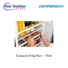 Companion Fridge Bars - 3 pack. Hero Image Showing Logos and Title. 