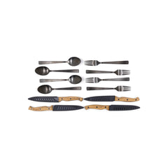 Campfire 12 Piece Cutlery set. Knives, Forks and Spoons. 