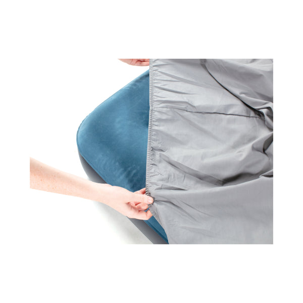Air Bed Being Fitted with Standard Fitted Sheet