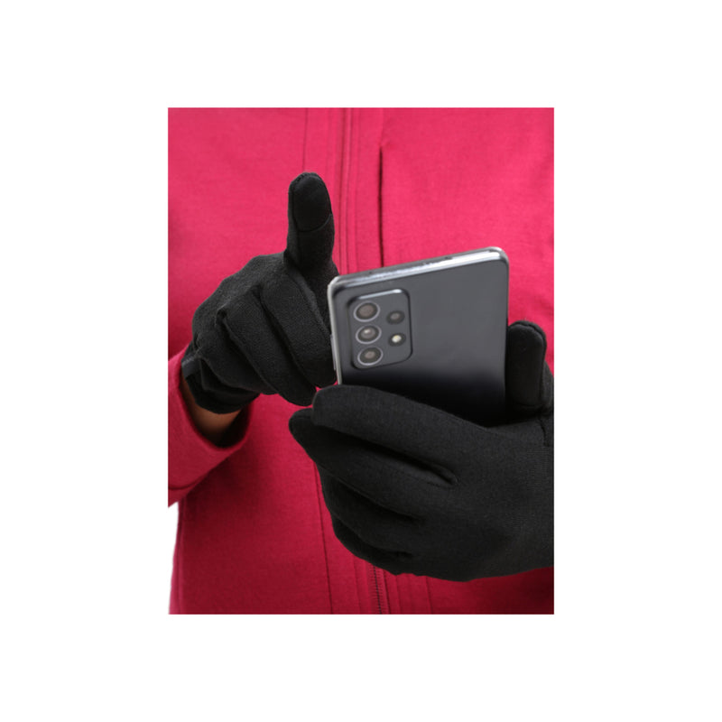 Black | Icebreaker Touch Fingertip on Phone. 
