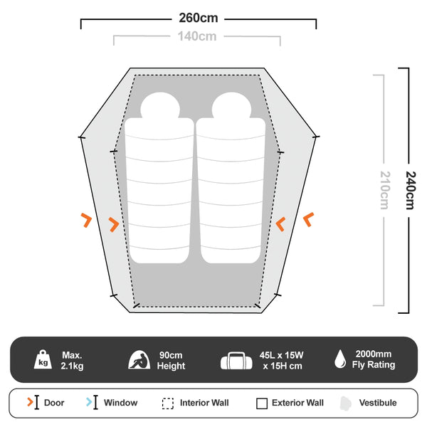 Orange | Sleeping Floor Plan