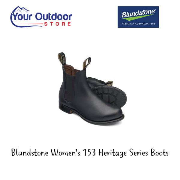 Blundstone 153 Womens Heritage Series Boots. Hero image with title and logos