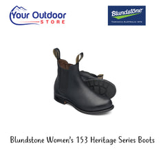 Blundstone 153 Womens Heritage Series Boots. Hero image with title and logos