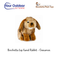 Bocchetta Lop Eared Rabbit - Cinnamon. Hero Image Showing Logos and Title. 