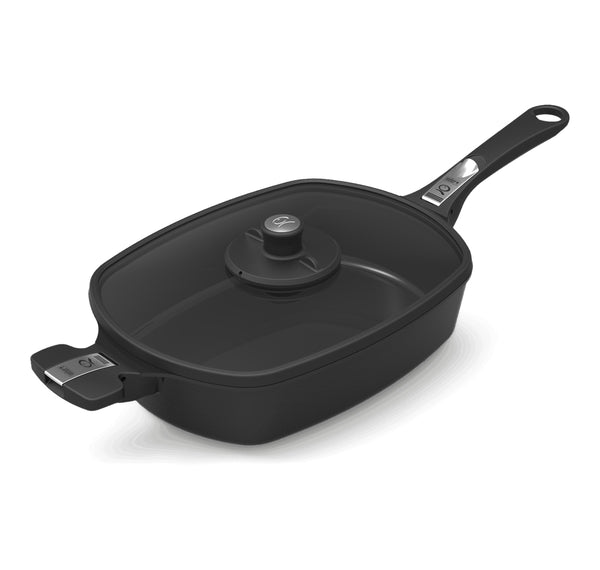 Black | Weber Q Ware Small Casserole Dish. Part Number 17635