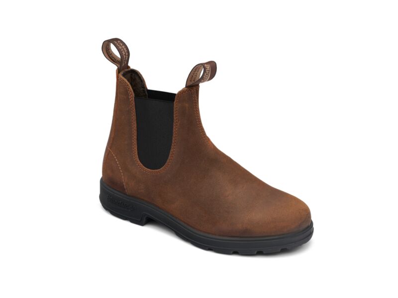 Tobacco Suede | Single Boot showing toe and side