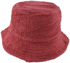 Maroon | Avenel Adult Floppy Flat Top Towelling Hat