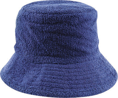 Navy | Avenel Adult Floppy Flat Top Towelling Hat