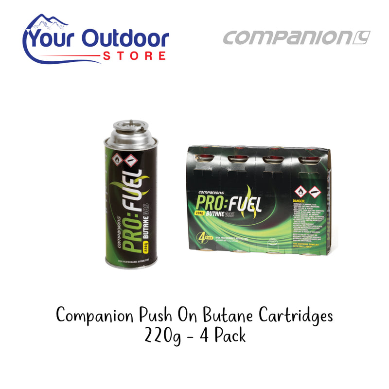 Companion Butane Gas 220G 4 Pack