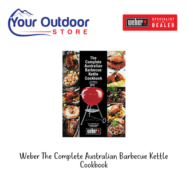 Weber The Complete Australian Barbecue Kettle Cookbook. Hero image with title and logos