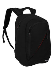 Jet Black True Red | Black Wolf Blackburn Daypack- Side with Straps out for viewing