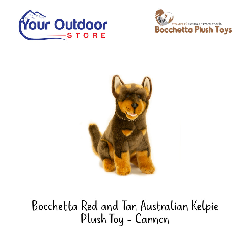 Bocchetta Red and Tan Australian Kelpie Plush Toy - Cannon.