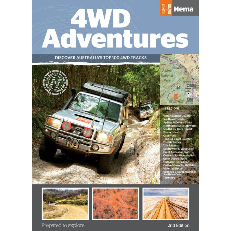 Hema 4WD Adventures Book 2nd Edition. Front Cover
