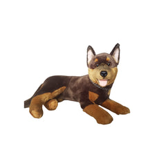 Denver | Red and Tan Plush Toy Kelpie Sitting. 