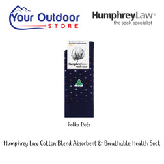 HumphreyLaw Cotton Blend Absorbent & Breathable Health Sock- Pattern