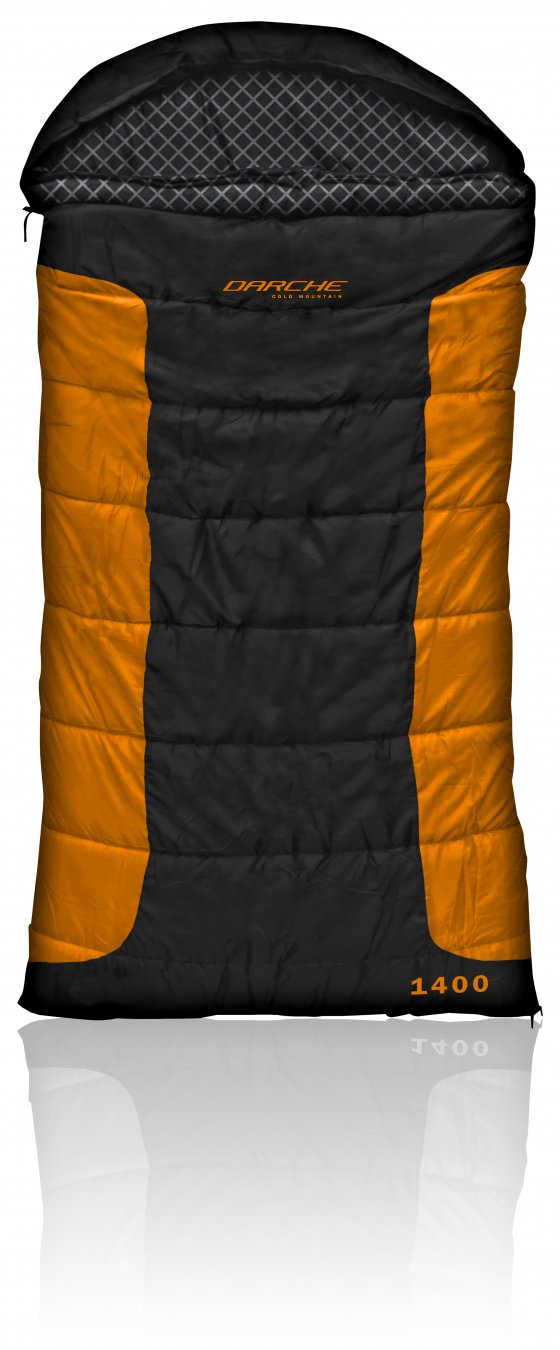 Black / Orange | Darche Cold Mountain -12C 1400 Dual Sleeping Bag