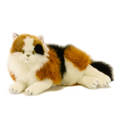 Bocchetta Lying Calico Cat Plush Toy - Marmalade