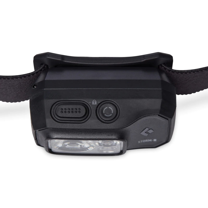 Black | Close up of headlamp buttons