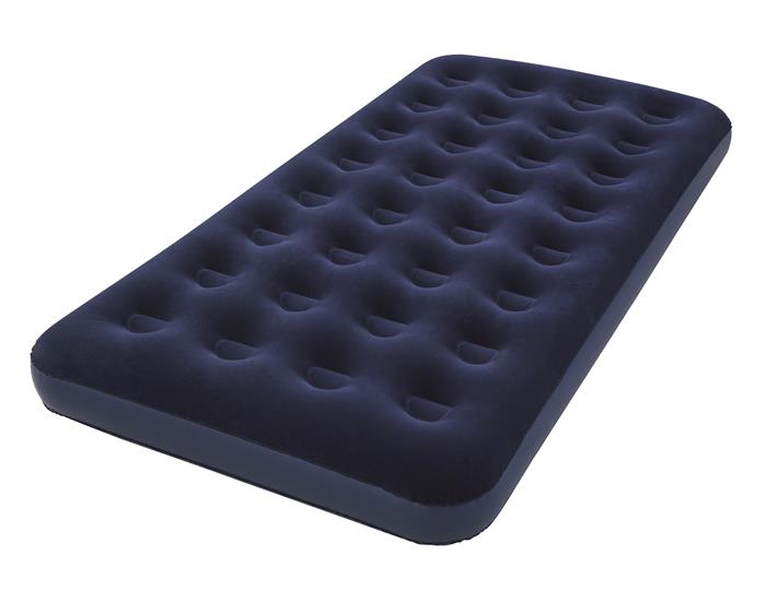 Blue | Bestway Pavillo Single Airbed. Showing Full Mattress Inflated.
