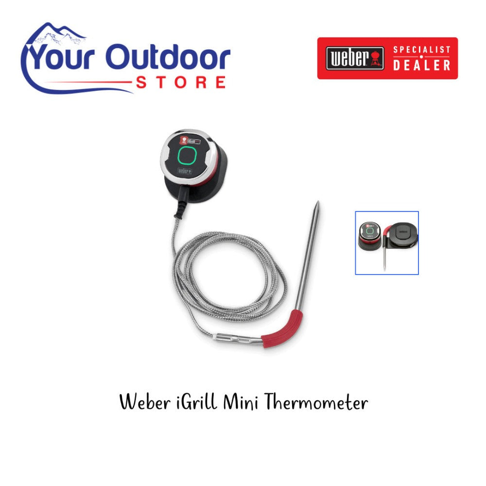 Weber Grills IGrill Mini Smart LED Wireless Bluetooth Grill Thermometer  With Single Probe - 7202
