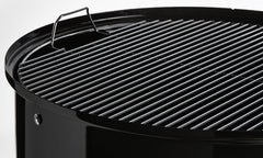 Black | Close up of cooking grill