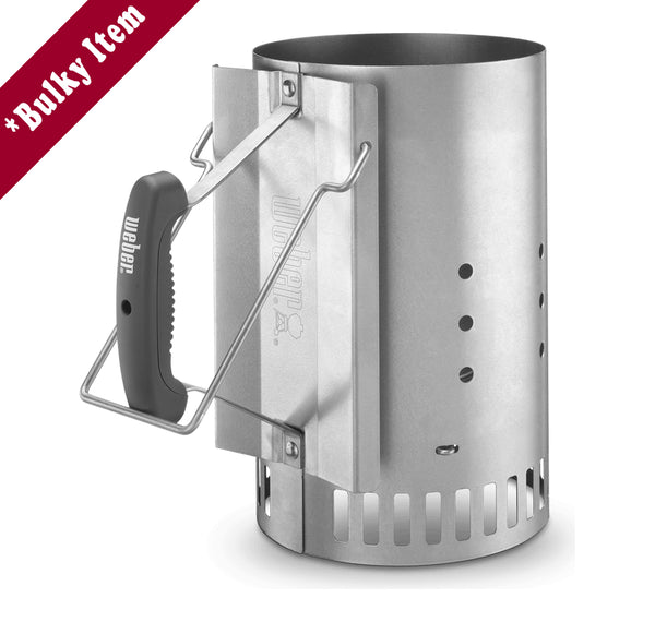 Sliver | Weber Rapidfire Chimney Starter. With bulky items ribbon