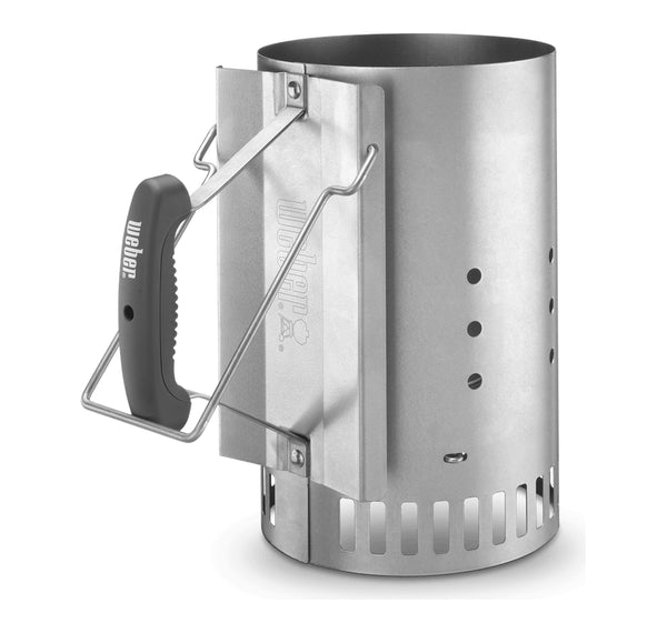Silver | Weber Rapidfire Chimney Starter. Part Number 7419