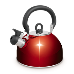 Red | Campfire Stainless Steel Whistling Kettle