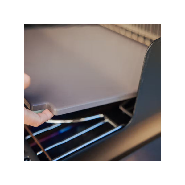 Lifting Weber Crafted Pizza Stone.