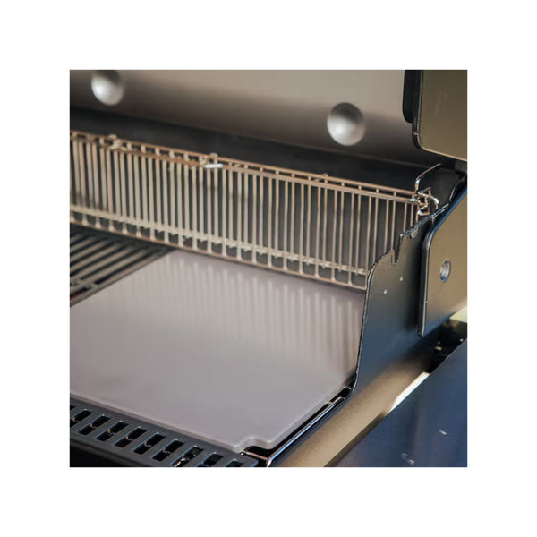 Weber Crafted Pizza Stone Shown In Place On BBQ.