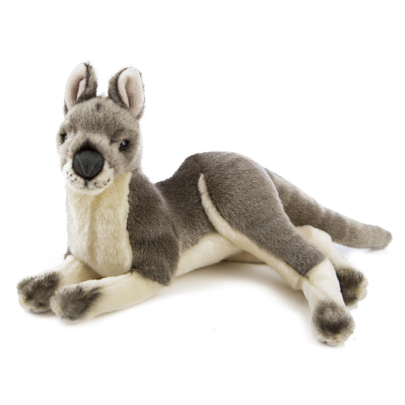 Grey | Bocchetta Lying Kangaroo Plush Toy - Joy